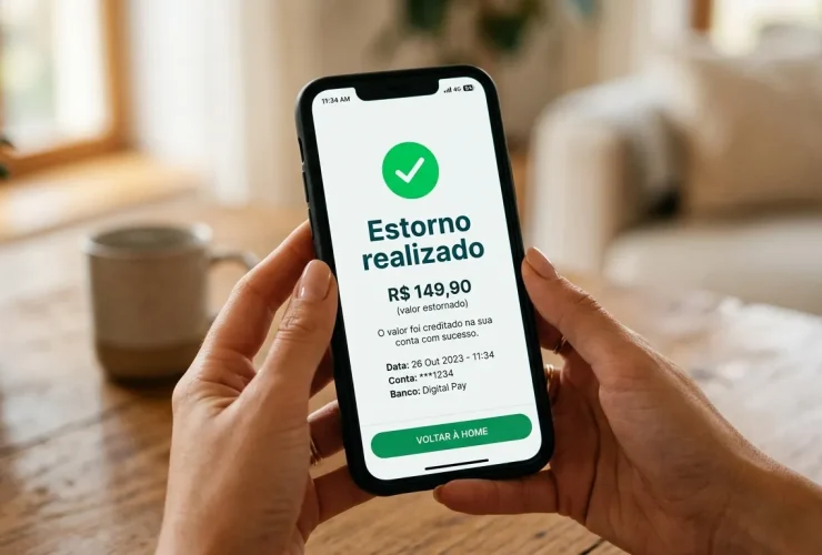 Como estornar um Pix e solicitar devolução pelo aplicativo do banco.