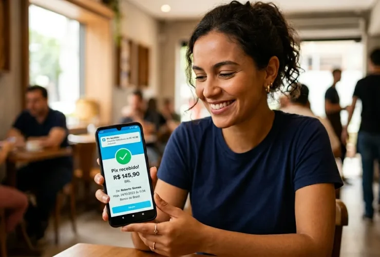 Link de pagamento Mercado Pago com confirmação instantânea via Pix.