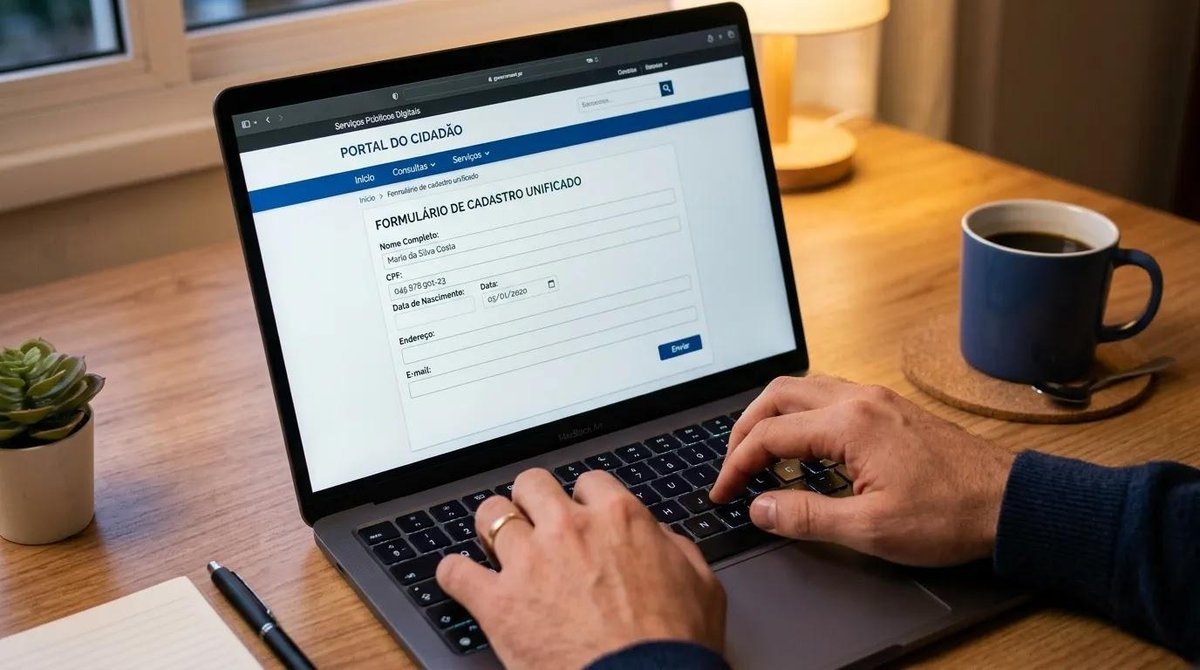 pessoa acessando ao sistema online para baixa do MEI no Gov.br