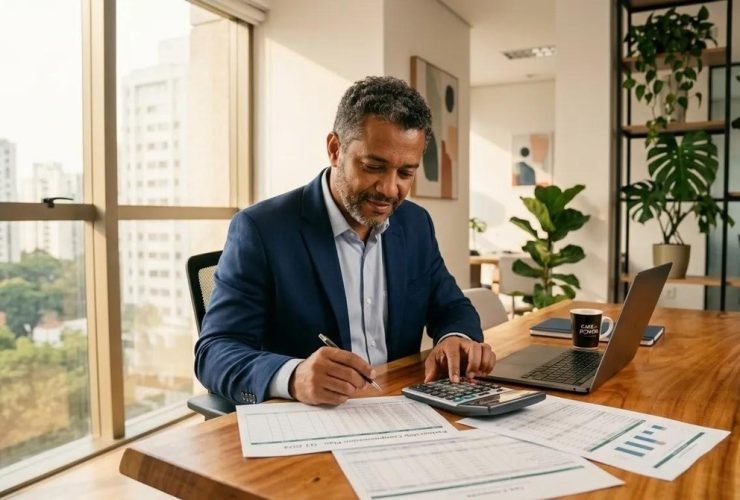 empresário calcula pró-labore para remuneração de pessoas sócias