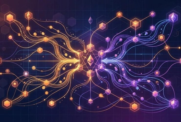 Ilustração do protocolo Uniswap e exchanges descentralizadas