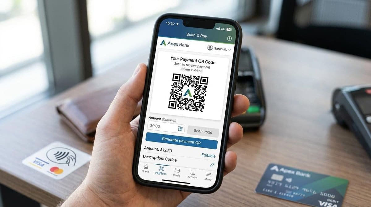 Pessoa comparando os tipos de QR Code Pix, estático e dinâmico, entendendo suas diferenças e aplicações para receber pagamentos.